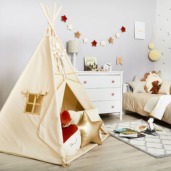 Teepee alátéttel - Gold Ecru