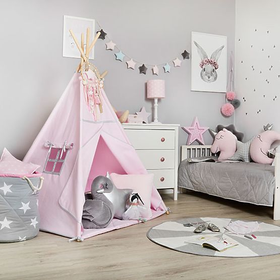 Teepee alátéttel - Silver Pink