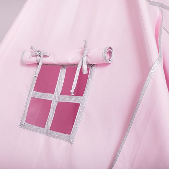 Teepee alátéttel - Silver Pink