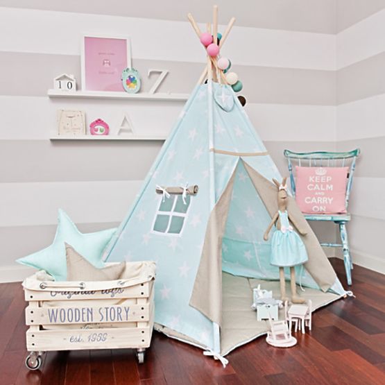 Teepee - azúrkék álom