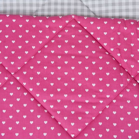 Teepee - romantikus rózsaszín, szívecskékkel