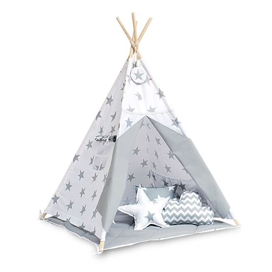 Teepee - szürke színű, csillagokkal