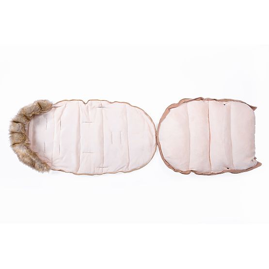Téli babakocsi táska Mouse - bézs