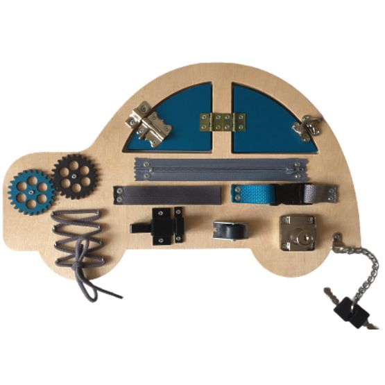 Tevékenység tábla - Autó - kék