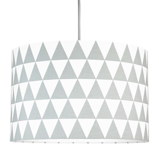 Textil függőlámpa - Triangle - szürke