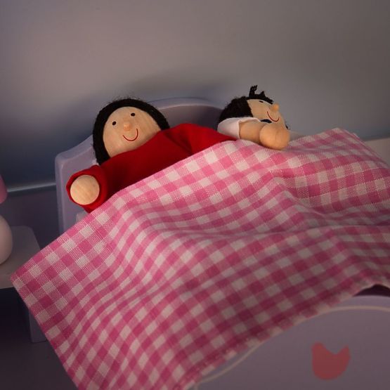 Tidlo Fa hálószobabútor világos lila-kék színben