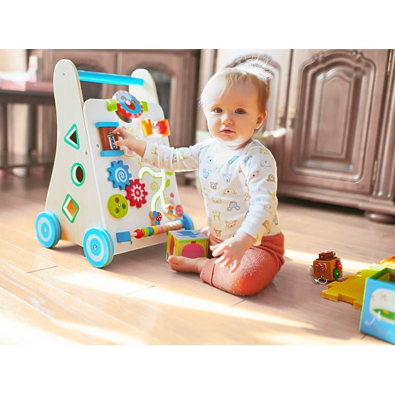 Többfunkciós fa járóka - Vidám kert