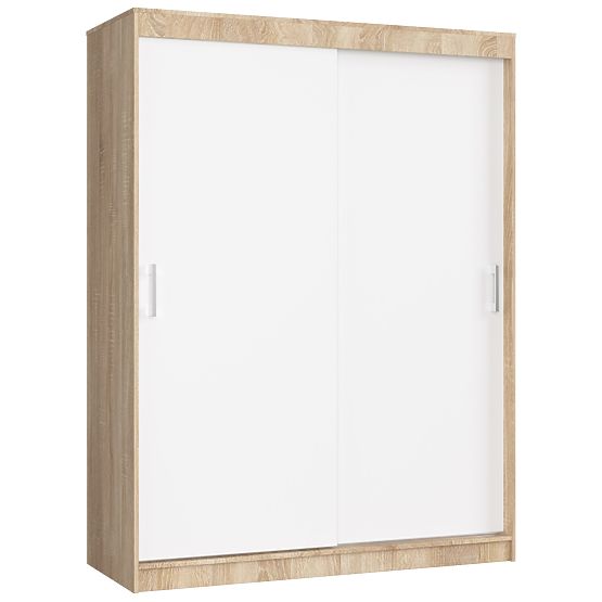 TOLÓSZEKRÉNY 150 cm CLP MONO SONOMA/FEHÉR