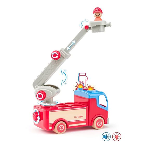 Tűzoltóautó forgatható létrával és platformmal Woody