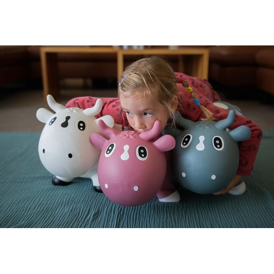 Ugró tehén KIDZZFARM - Rózsaszín