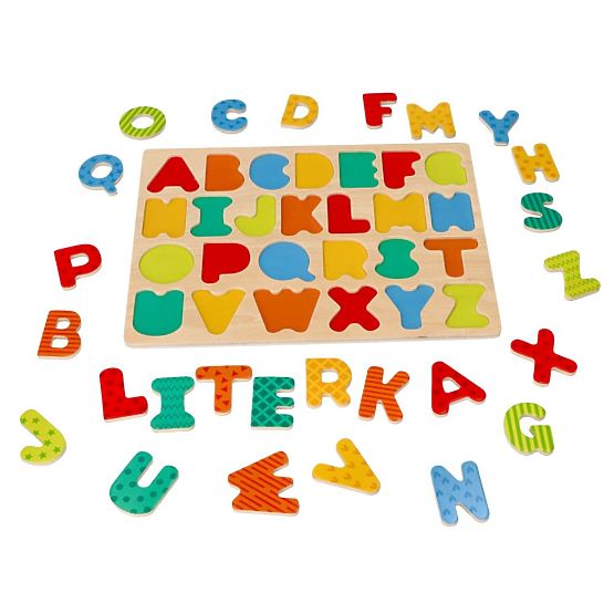 Új fa puzzle Ábécé - betűs kirakó