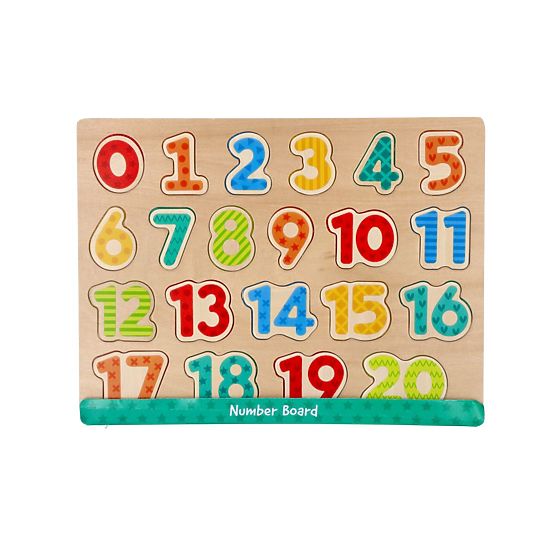 Új fa puzzle számokkal - kirakó