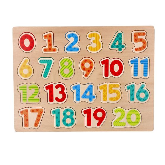 Új fa puzzle számokkal - kirakó