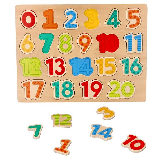 Új fa puzzle számokkal - kirakó