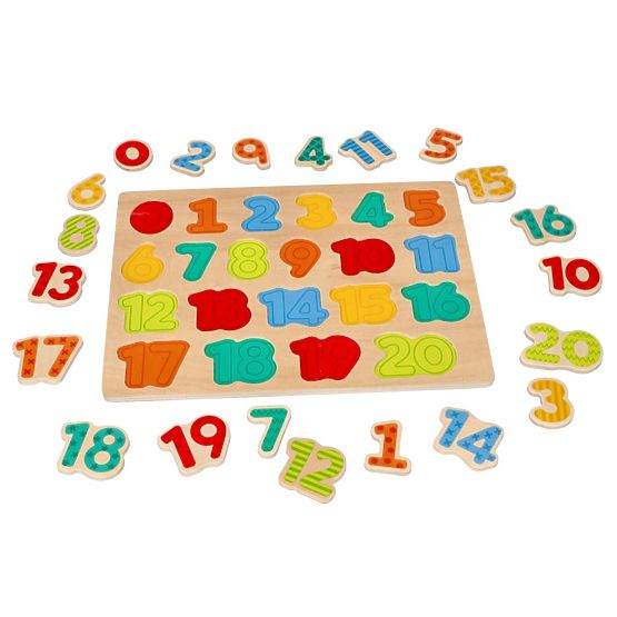Új fa puzzle számokkal - kirakó