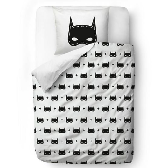 Úr. Little Fox Batman ágynemű - Takaró: 135 x 200 cm Párna: 60 x 50 cm