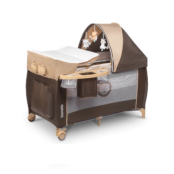 Utazóágy LIONELO Sven plusz - barna