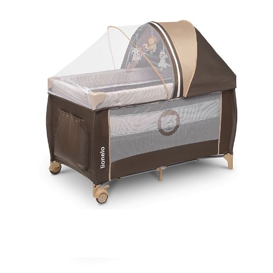 Utazóágy LIONELO Sven plusz - barna