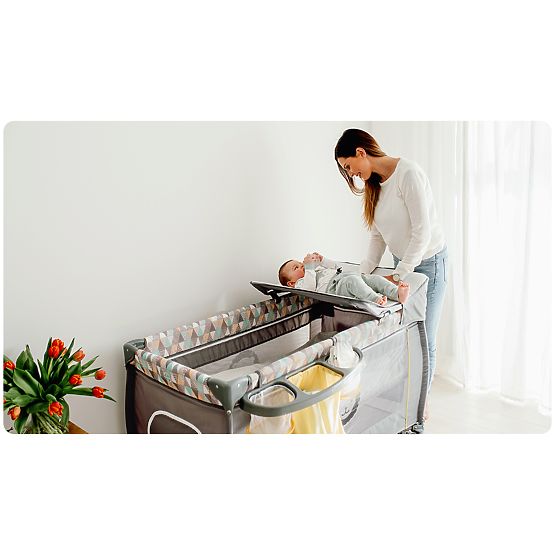 Utazóágy LIONELO Sven plusz - barna