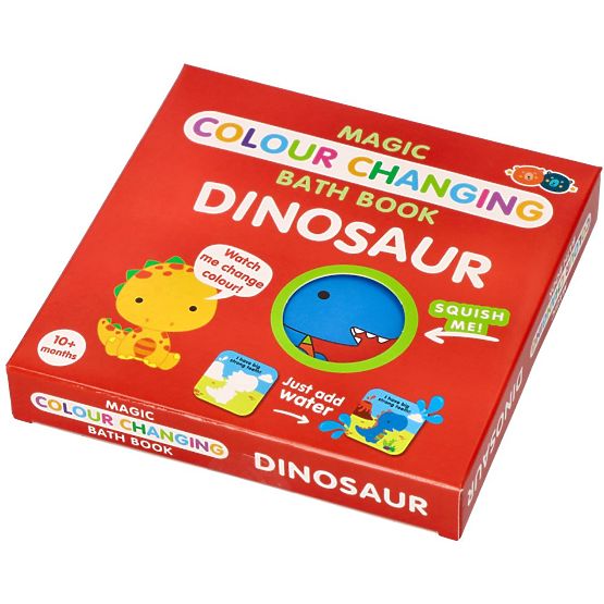 Varázslatos színes fürdőkönyv dinoszauruszokkal