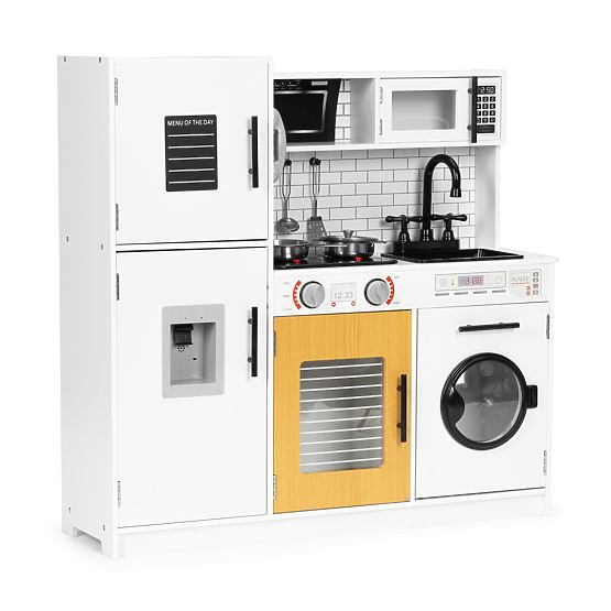 Nagy fa játékkonyha gyerekeknek + hangok és fények ECOTOYS