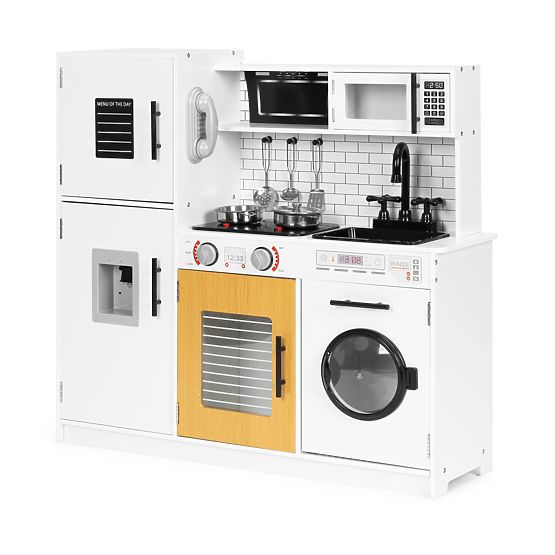 Nagy fa játékkonyha gyerekeknek + hangok és fények ECOTOYS