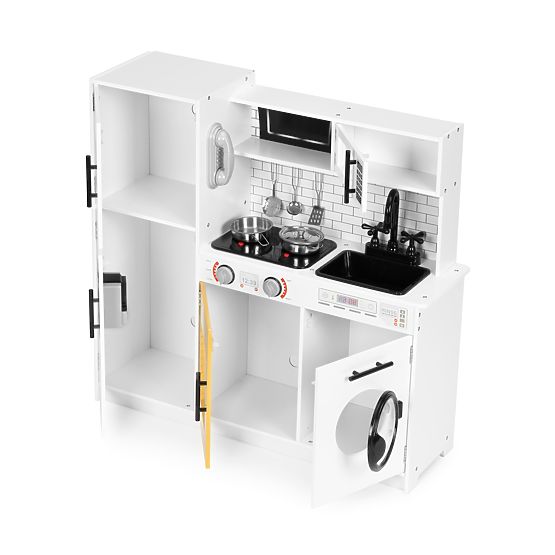 Nagy fa játékkonyha gyerekeknek + hangok és fények ECOTOYS