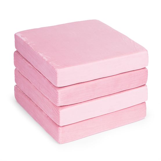 Nagy moduláris összecsukható gyerek kanapé 2 személyes DIY 10 puha párna - rózsaszín ECOTOYS