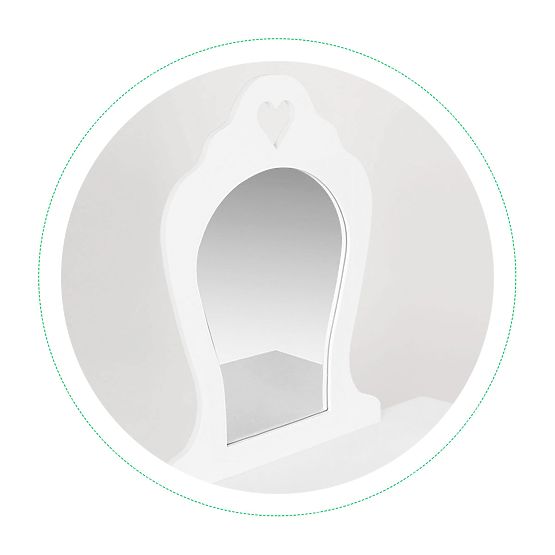 Nagy gyerek fésülködőasztal tükörrel lányoknak ECOTOYS