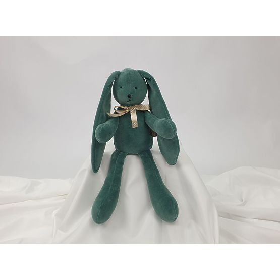 Velúr játék Nyúl 35 cm - zöld