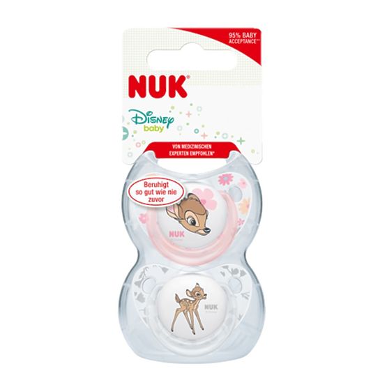vigasztaló NUK Disney Classic 18-36m 2ks lány Rózsaszín 18-36 m