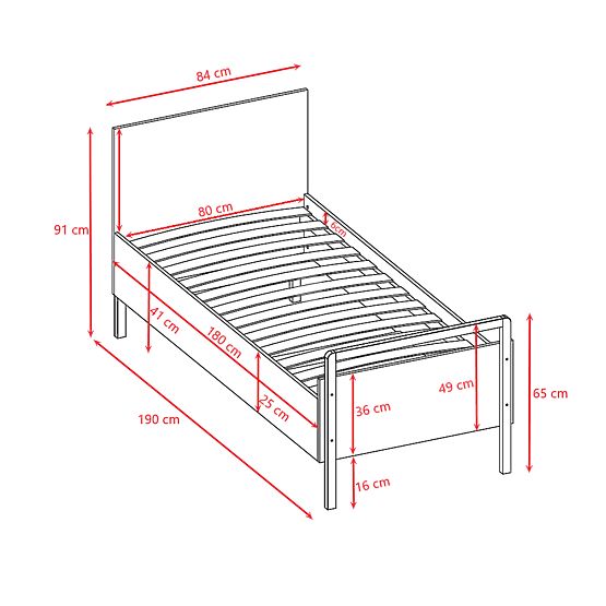 Viktor ágy 180 x 80 - fehér