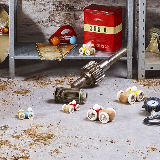 Vilac Fa Játékautó GM sárga