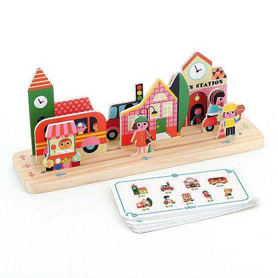 Vilac Fa logikai játék Állítsd össze helyesen! Város