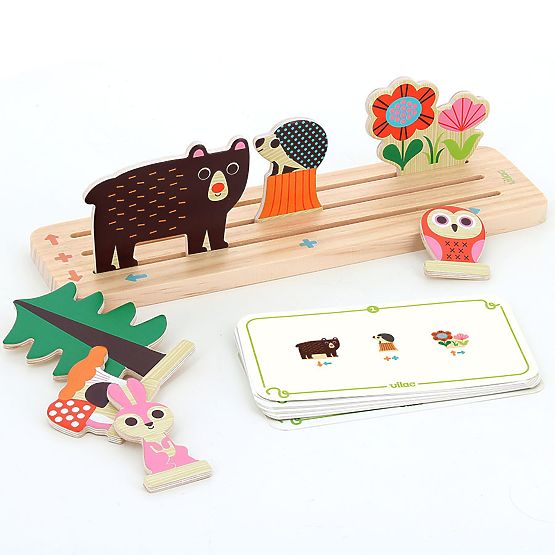 Vilac Fa logikai játék Építsd meg helyesen! Erdő