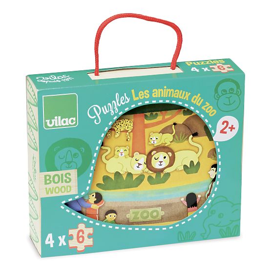 Vilac Fa puzzle Állatkert