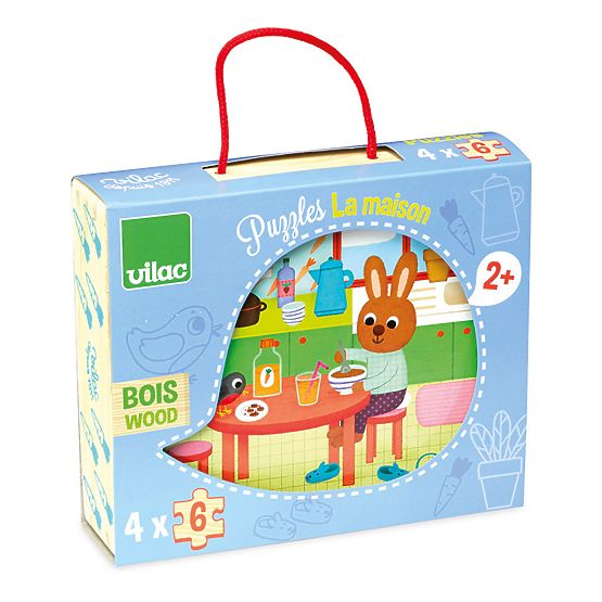 Vilac Fa puzzle Ház