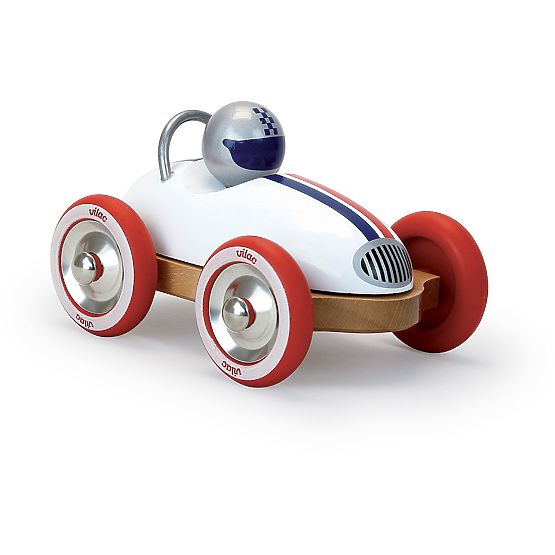 Vilac Fa Roadster vintage fehér autó