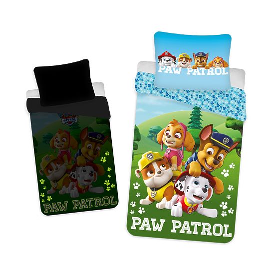 Világító hatású ágynemű Paw Patrol 140 x 200 cm + 70 x 90 cm