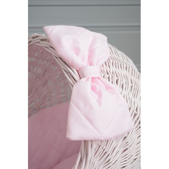 Magas fonott babakocsi babáknak - rózsaszín