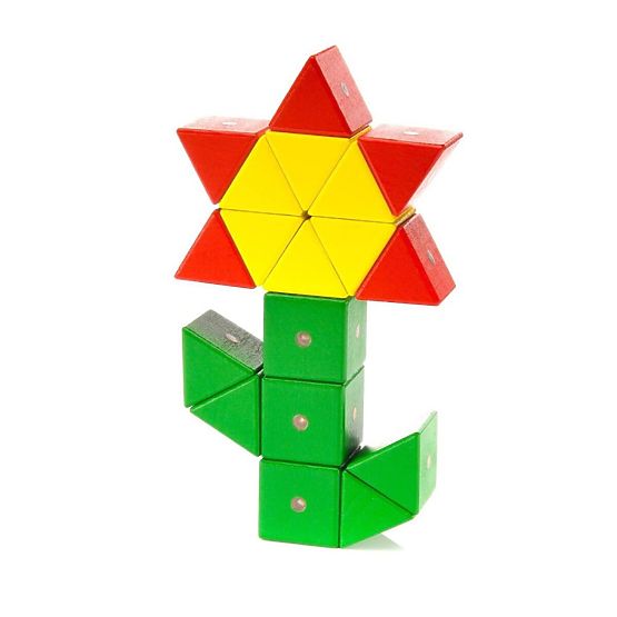 WABI fa-mágneses kockák, 40 elem