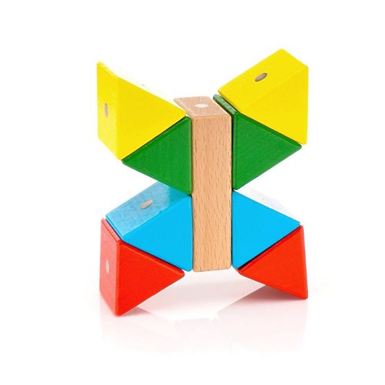 WABI fa-mágneses kockák, 40 elem