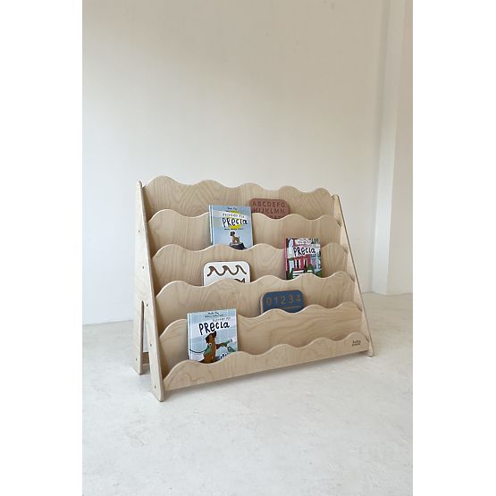 WAVE L könyvespolc - természetes