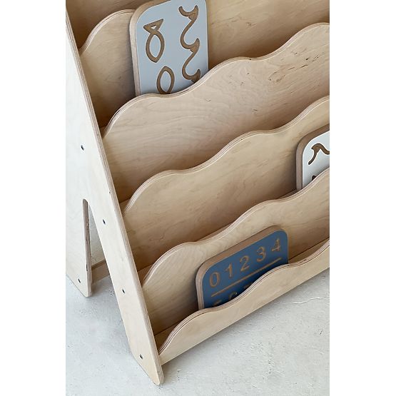 WAVE M könyvespolc - természetes