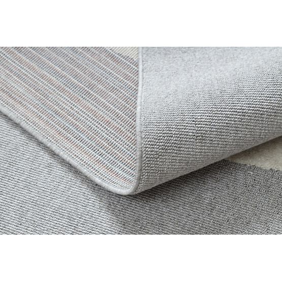 YOYO GD50 szürke / fehér szőnyeg - Medve gyerekeknek, strukturális, érzékszervi rojtokkal