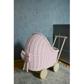 Fonott babakocsi babáknak - rózsaszín, Ourbaby