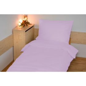 Sima pamut ágynemű 140x200 cm - Világos lila