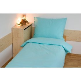 Egyszínű pamut ágynemű 140x200 cm - Türkiz