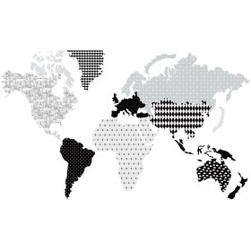 Faldekoráció DEKORNIK - világtérkép 3, Dekornik