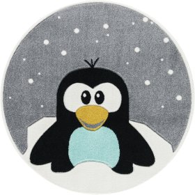 Kerek gyerek szőnyeg - pingvin